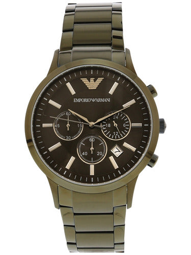 Buy Emporio Armani Men's Chronograph Quartz Stainless Steel Grey Dial 43mm Watch AR11117 in Pakistan