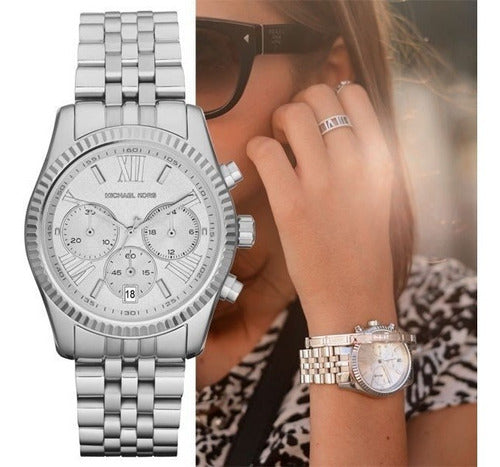 Buy Michael Kors Womens Quartz Stainless Steel Silver Dial 38mm Watch - Mk5555 in Pakistan