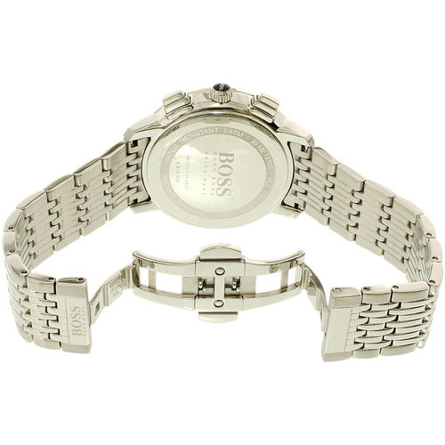 Buy Hugo Boss Stainless Steel Swiss Quartz Chronograph Black Dial Mens Watch - 1513267 in Pakistan