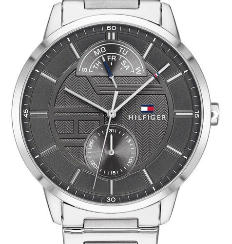 Buy Tommy Hilfiger Mens Quartz Stainless Steel Grey Dial 44mm Watch - 1791608 in Pakistan