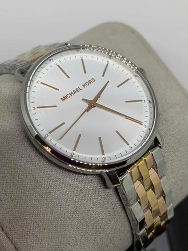 Buy Michael Kors Pyper Silver Dial Two -tone Stainless Steel Strap Ladies Watch - Mk3901 in Pakistan