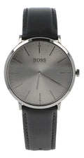 Buy Hugo Boss Mens Quartz Black Leather Strap Grey Dial 40mm Watch - 1513540 in Pakistan