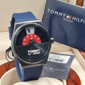 Buy Tommy Hilfiger Monogram Pop Grey Dial Blue Rubber Strap Watch for Men - 1791775 in Pakistan