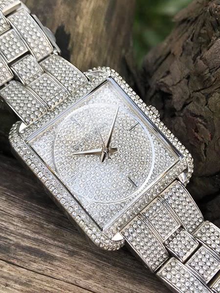 Buy Michael Kors Square Lake Pave Silver Diamonds Dial Women's Watch - Mk3662 in Pakistan