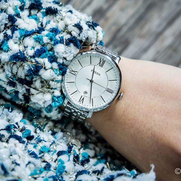 Buy Jacqueline White Dial Silver Steel Strap Watch For Women in Pakistan