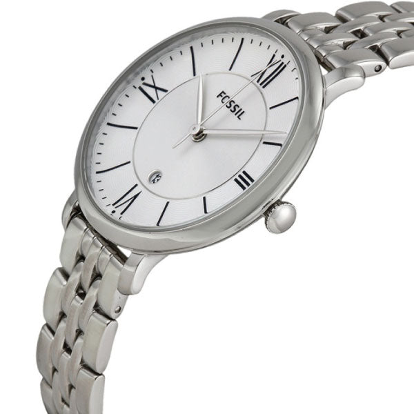 Buy Jacqueline White Dial Silver Steel Strap Watch For Women in Pakistan
