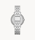 Buy Jacqueline White Dial Silver Steel Strap Watch For Women in Pakistan