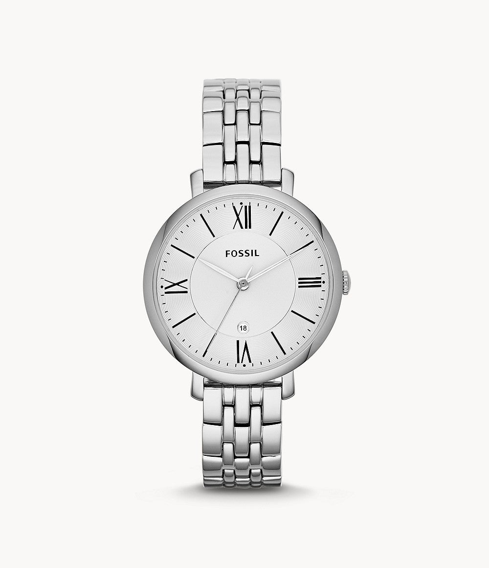 Buy Jacqueline White Dial Silver Steel Strap Watch For Women in Pakistan
