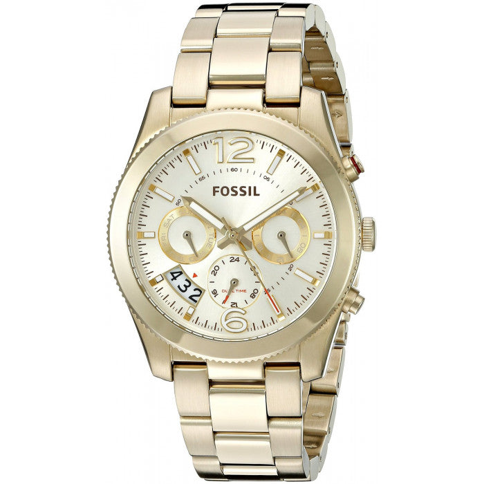Buy Perfect Boyfriend Gold Dial Gold Steel Strap Watch For Women in Pakistan