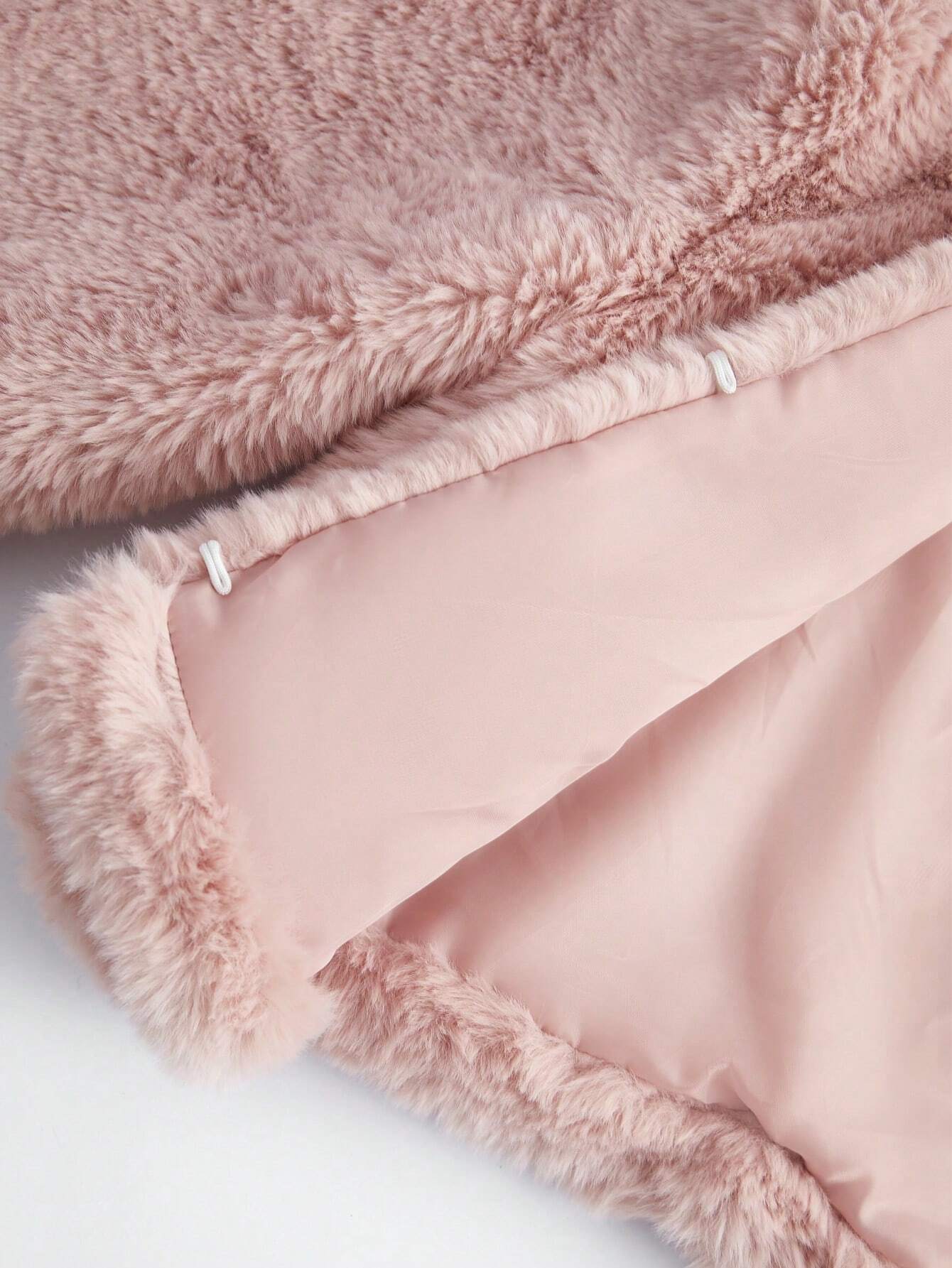 Buy SHEIN Eilly Bazar Solid Fuzzy Coat in Pakistan