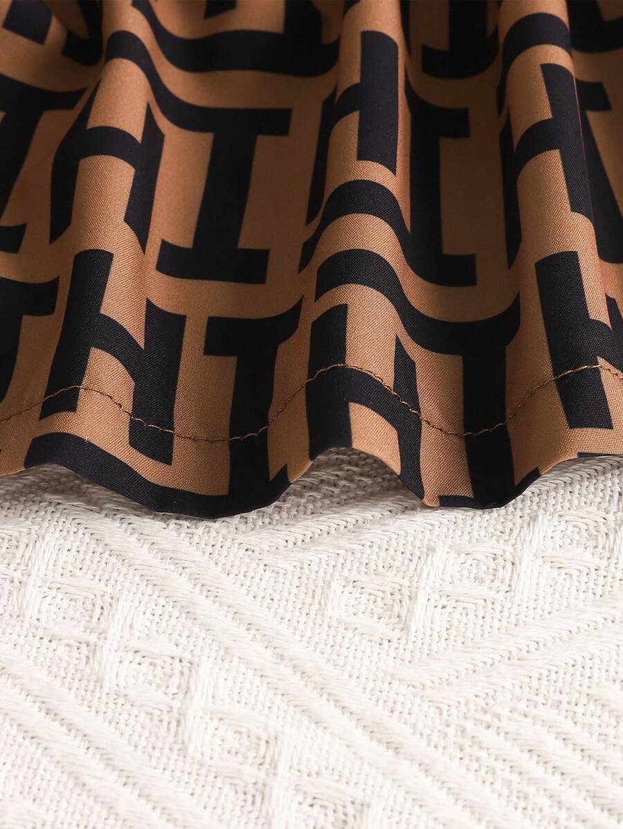 Buy SHEIN Elegant Baby Girl Houndstooth Plaid Embroidered Dress With Hat, Spring/Summer in Pakistan