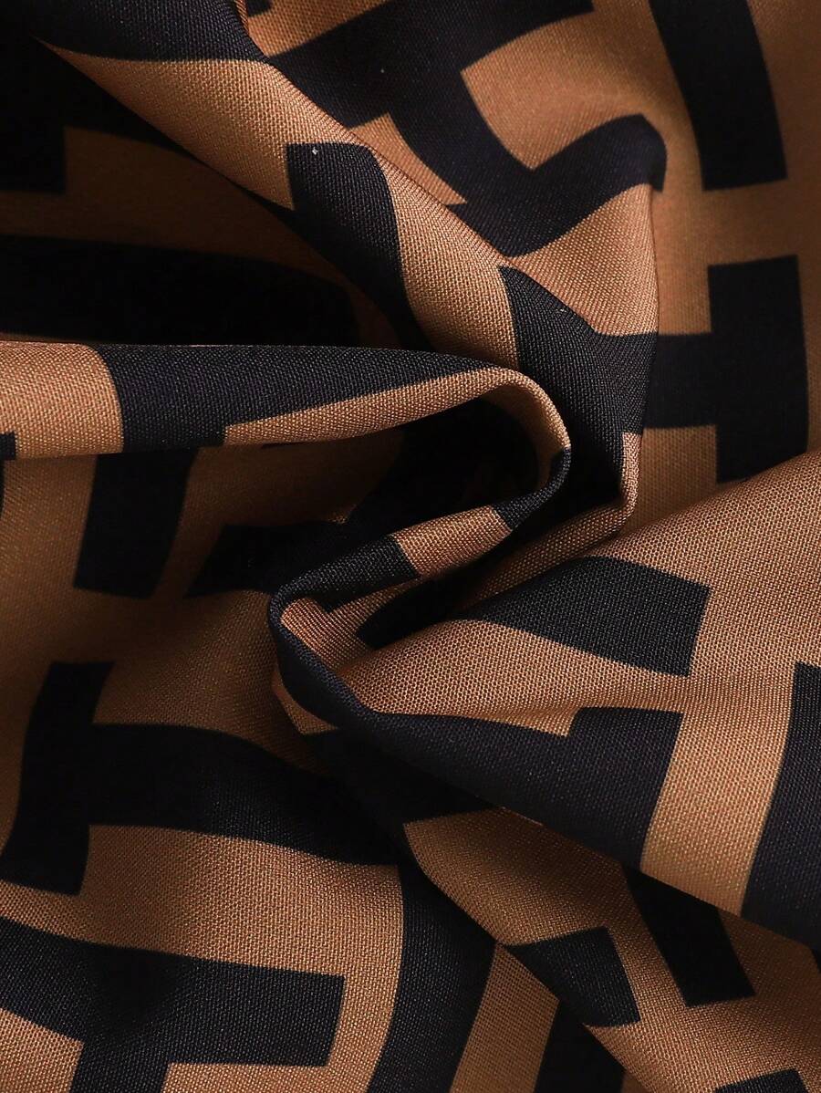 Buy SHEIN Elegant Baby Girl Houndstooth Plaid Embroidered Dress With Hat, Spring/Summer in Pakistan