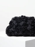Buy SHEIN Elegant Rose Pattern Evening Bag, Wedding Party Clutch Bag, Gentle And Sweet Ladies Purse, Valentine'S Day Gift For Ladies (Random Pattern) in Pakistan