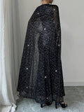 Buy SHEIN Elenzga Elegant Round Neck Sparkling Long Dress in Pakistan