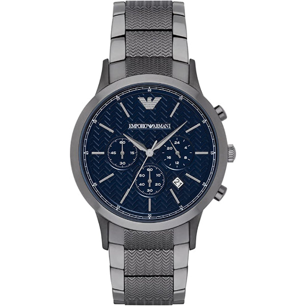 Buy Emporio Armani Renato Black Dial Black Steel Strap Watch for Men - AR2505 in Pakistan