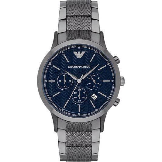 Buy Emporio Armani Renato Black Dial Black Steel Strap Watch for Men - AR2505 in Pakistan