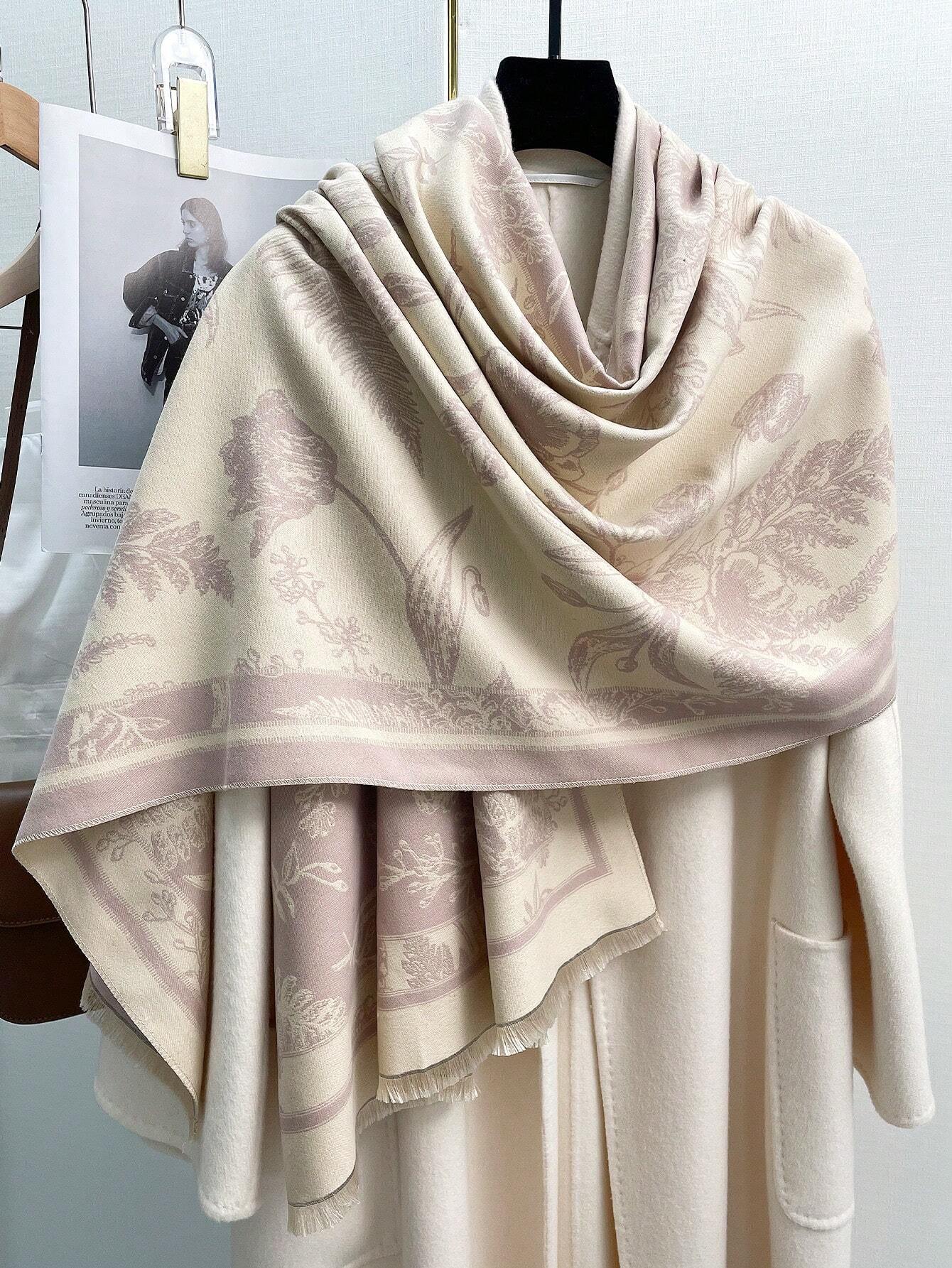 Buy SHEIN FADZOYLE 1pc Flowers Scenic Pattern Scarf Pashmina Shawl in Pakistan