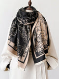 Buy SHEIN FADZOYLE 1pc Flowers Scenic Pattern Scarf Pashmina Shawl in Pakistan