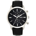 Buy Fossil Men's Quartz Leather Strap Black Dial 44mm Watch FS5396 in Pakistan