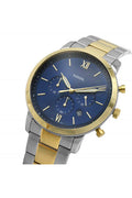 Buy Neutra Chronograph Blue Dial Two Tone Steel Strap Watch For Men in Pakistan