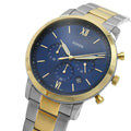 Buy Neutra Chronograph Blue Dial Two Tone Steel Strap Watch For Men in Pakistan