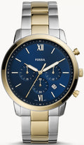 Buy Neutra Chronograph Blue Dial Two Tone Steel Strap Watch For Men in Pakistan