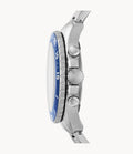 Buy Fossil Men's Chronograph Quartz Stainless Steel Blue Dial 46mm Watch FS5724 in Pakistan