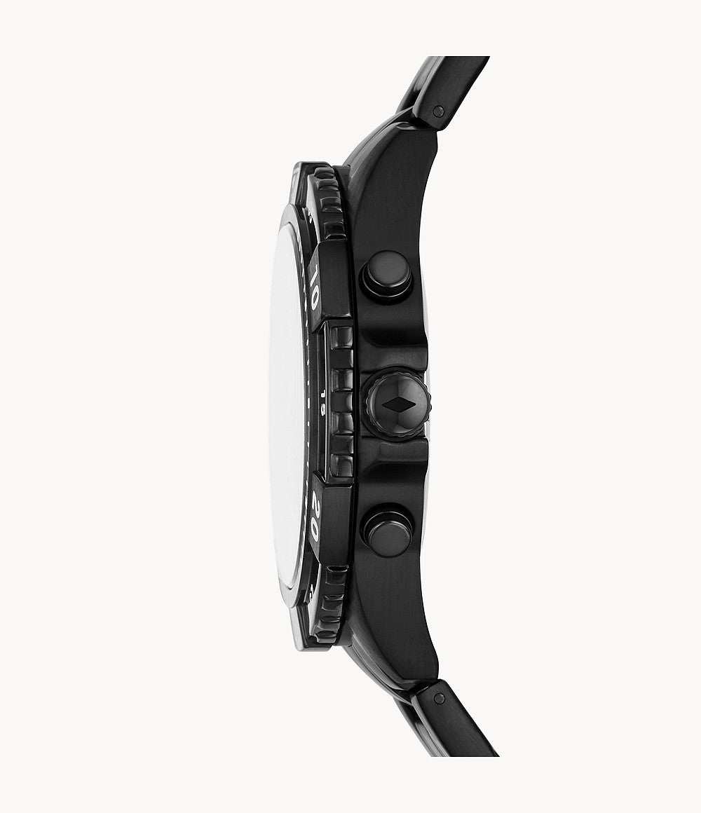 Buy Fossil Men's Chronograph Quartz Stainless Steel Black Dial 44mm Watch FS5773 in Pakistan
