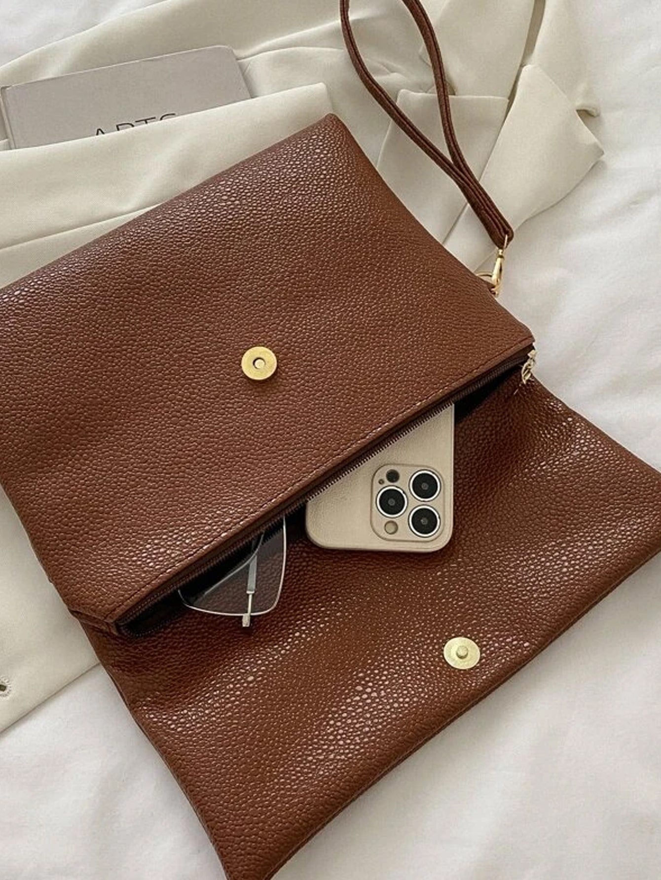 Buy SHEIN Fashionable,Minimalist,Casual,Litchi Embossed Flap Square Bag For Girl, Teen Girls in Pakistan