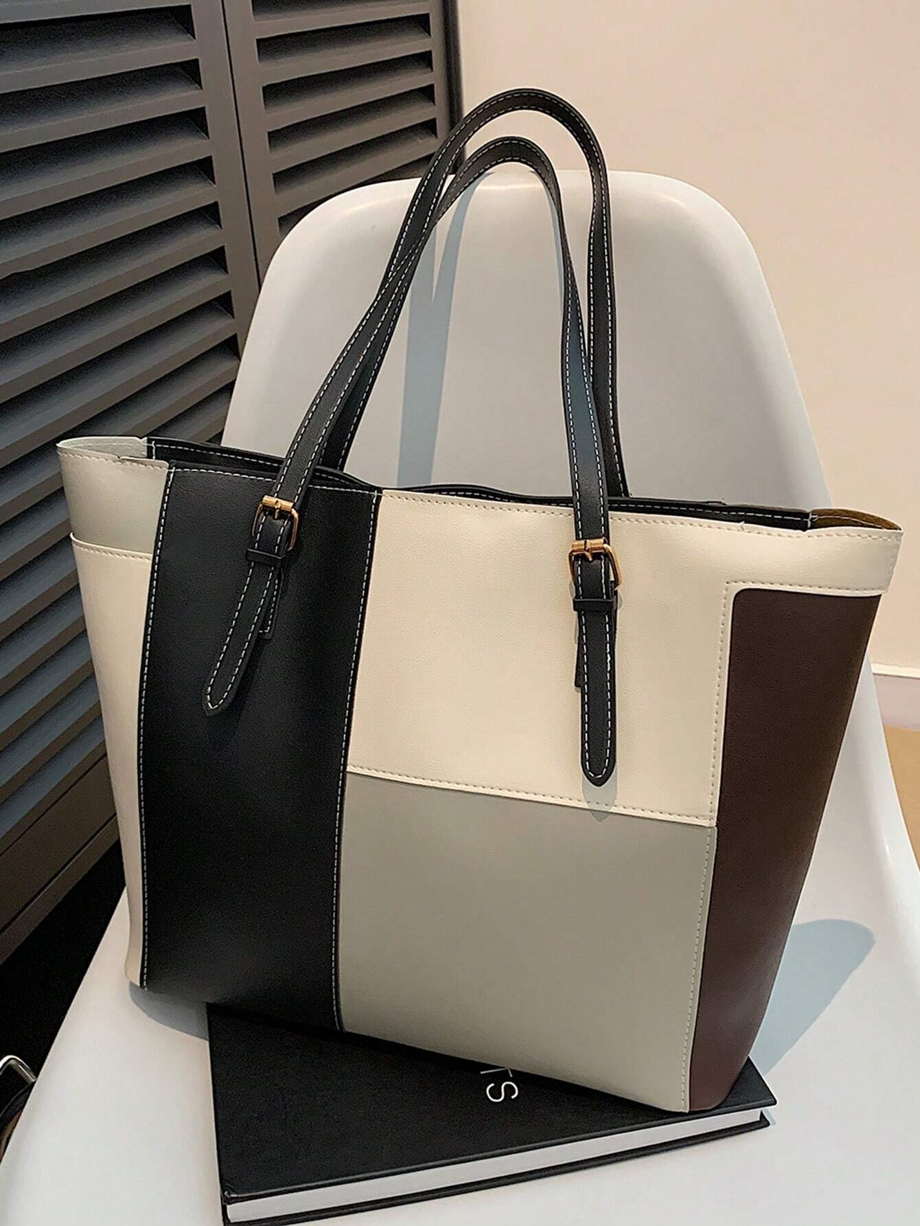 Buy SHEIN Fashionable Large Capacity Multi Pocket Over The Shoulder Tote Bag in Pakistan