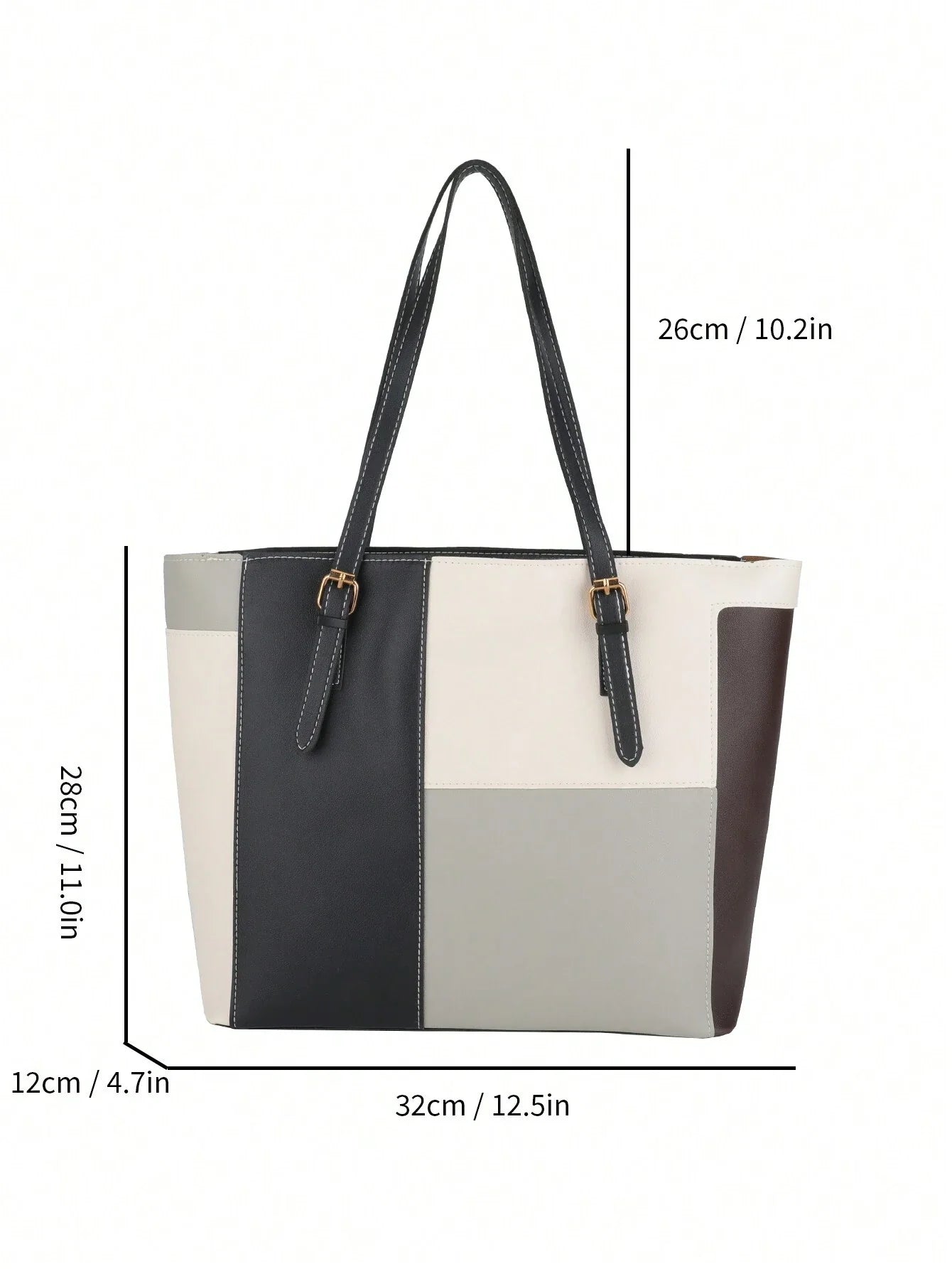 Buy SHEIN Fashionable Large Capacity Multi Pocket Over The Shoulder Tote Bag in Pakistan