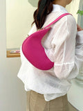 Buy SHEIN Fashionable Solid Color Crocodile Pattern Shoulder Bag in Pakistan