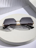 Buy SHEIN Faux Pearl Decor Rimless Fashion Glasses in Pakistan