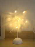 Buy SHEIN Feather Decor Table Lamp in Pakistan