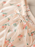 Buy SHEIN Floral Print Ruffle Hem PJ Set in Pakistan