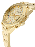 Buy Perfect Boyfriend Gold Dial Gold Steel Strap Watch For Women in Pakistan