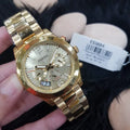 Buy Perfect Boyfriend Gold Dial Gold Steel Strap Watch For Women in Pakistan
