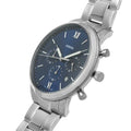 Buy Fossil Men's Chronograph Quartz Stainless Steel Blue Dial 44mm Watch FS5792 in Pakistan