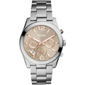 Buy Perfect Boyfriend Taupe Dial Silver Steel Strap Watch For Women in Pakistan