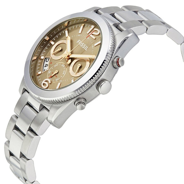 Buy Perfect Boyfriend Taupe Dial Silver Steel Strap Watch For Women in Pakistan