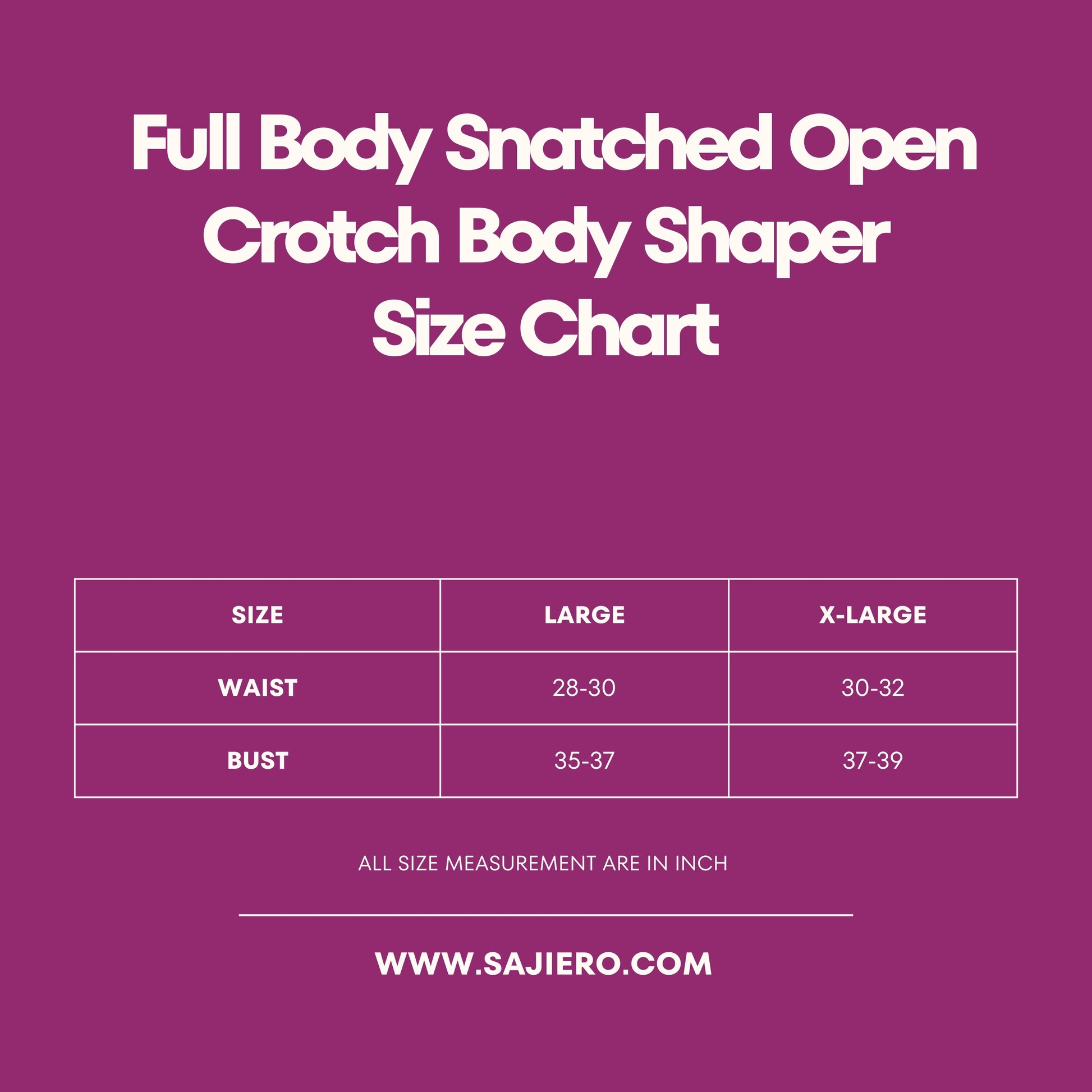Buy Sajiero Full Body Snatched Open Crotch Body Shaper in Pakistan