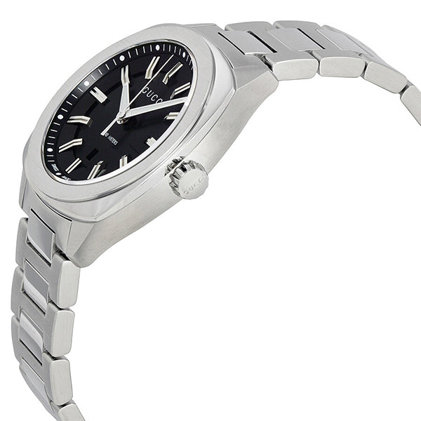 Buy Gucci G Timeless Black Dial Silver Steel Strap Watch for Men - YA142401 in Pakistan
