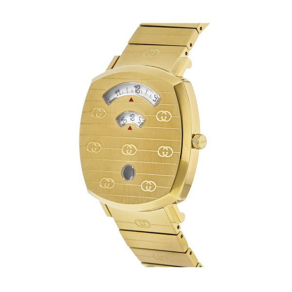 Buy Gucci Grip Gold Dial Gold Stainless Steel Strap Watch for Men - YA157409 in Pakistan