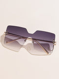 Buy SHEIN Geometric Rimless Fashion Glasses in Pakistan