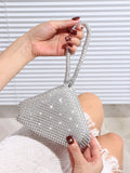 Buy SHEIN Glamorous Glitter Bling, Sequin, Luxury, Shiny Women's Mini Sparkling Rhinestone Clutch Bag in Pakistan