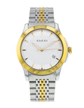 Buy Gucci G Timeless Silver Dial Two Tone Steel Strap Watch for Men - YA126409 in Pakistan