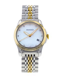 Buy Gucci G Timeless Mother of Pearl Dial Two Tone Steel Strap Watch for Women - YA126513 in Pakistan