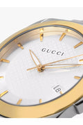 Buy Gucci G Timeless Silver Dial Two Tone Steel Strap Watch for Men - YA126409 in Pakistan