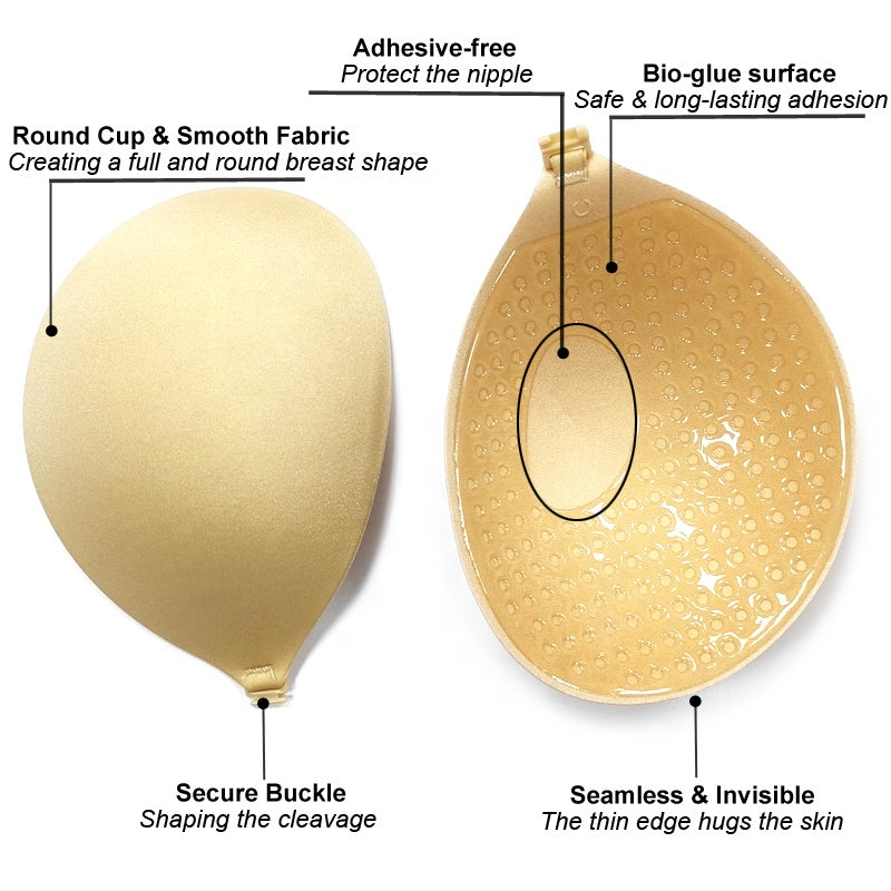 Buy Round Strapless Silicone Bra in Pakistan
