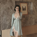Buy Babydoll Lingerie with Gown- Elora Mist in Pakistan